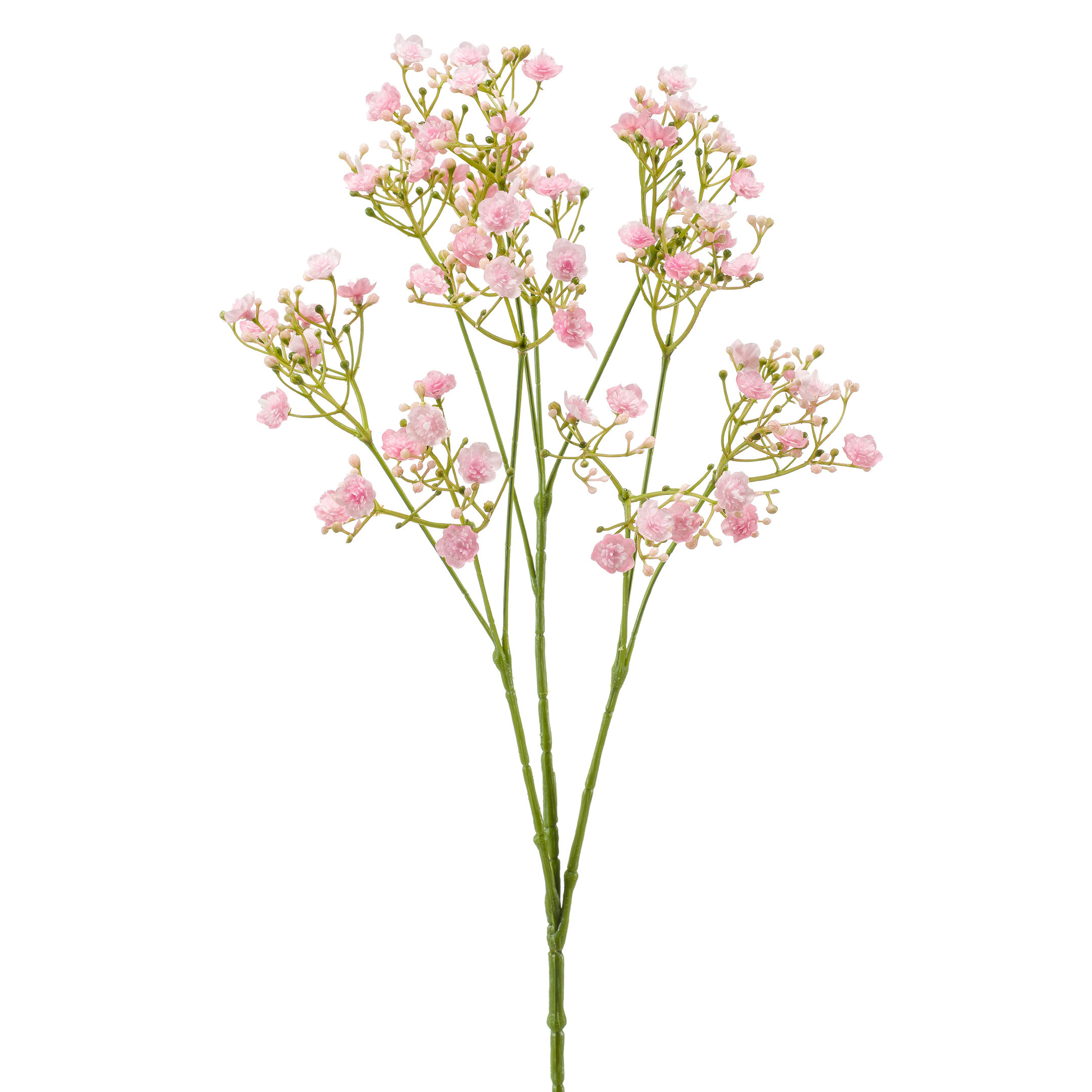 Kunstbloemen Gipskruid/Gypsophila takken lichtroze 68 cm -