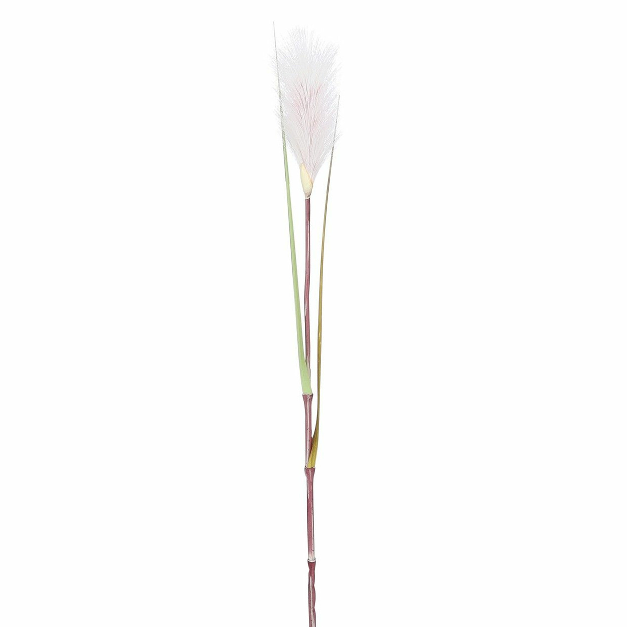 Kunstgras-rietgras kunstplant tak-losse steel roze-witte pluim 72 cm