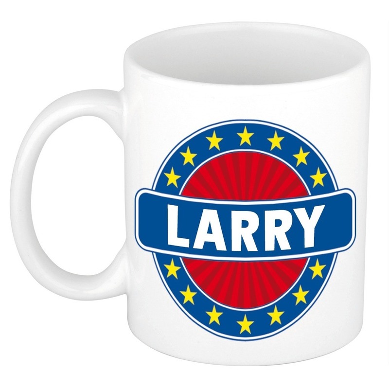 Larry naam koffie mok-beker 300 ml
