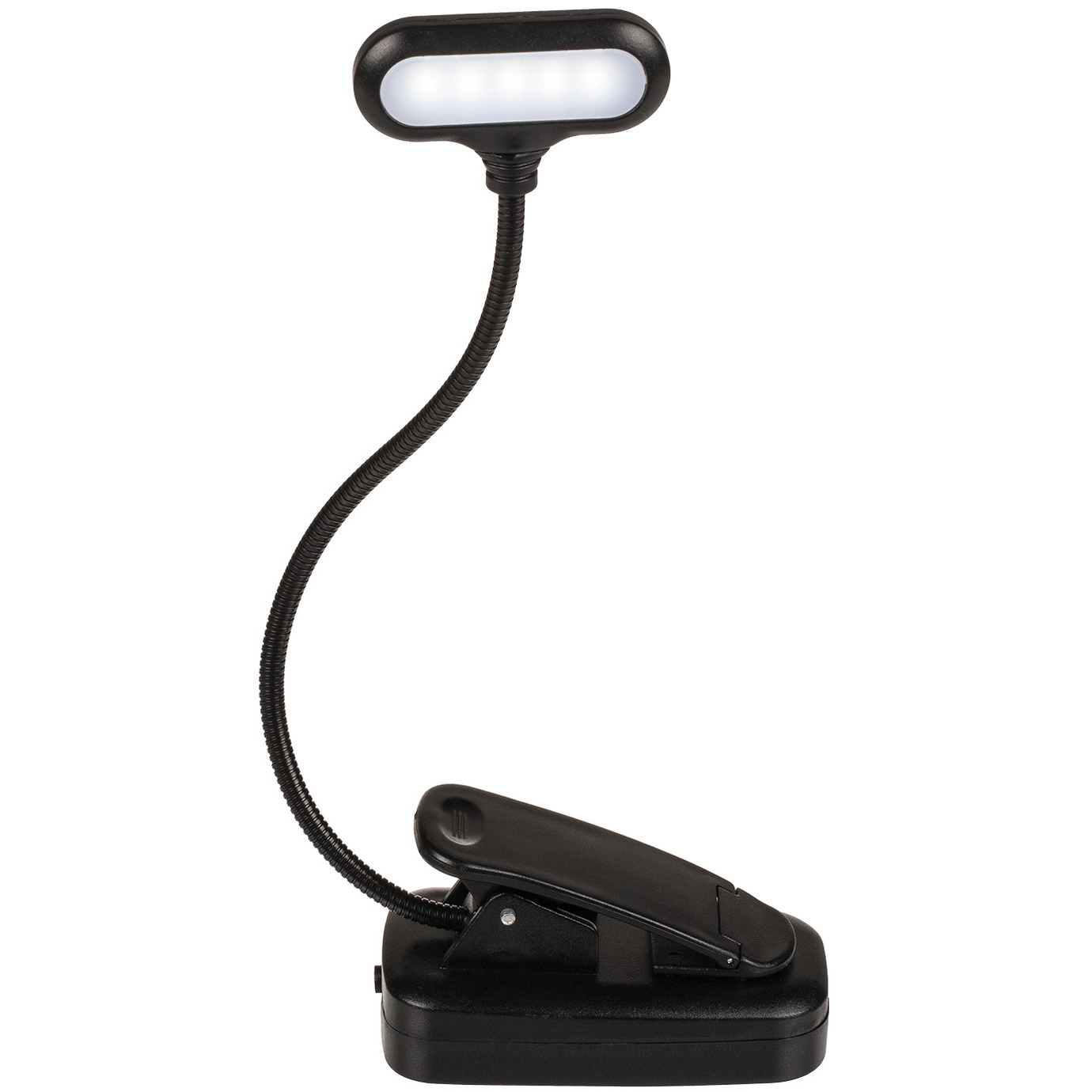 Leeslamp-bureaulamp LED met klem oplaadbaar zwart 28 cm
