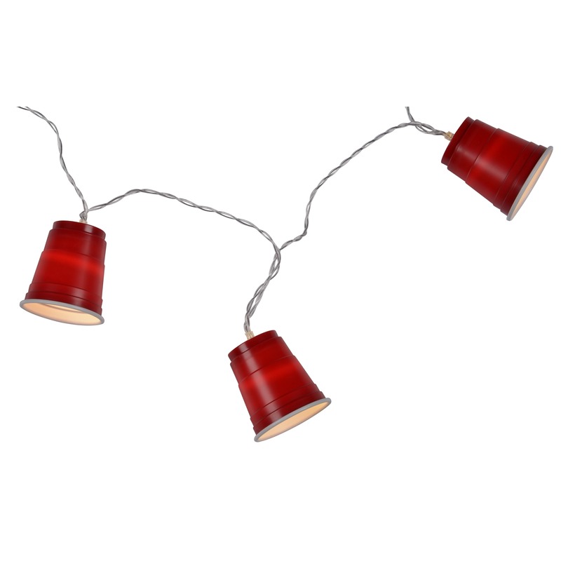 Lichtsnoer-lichtslinger red cups 1,65 meter