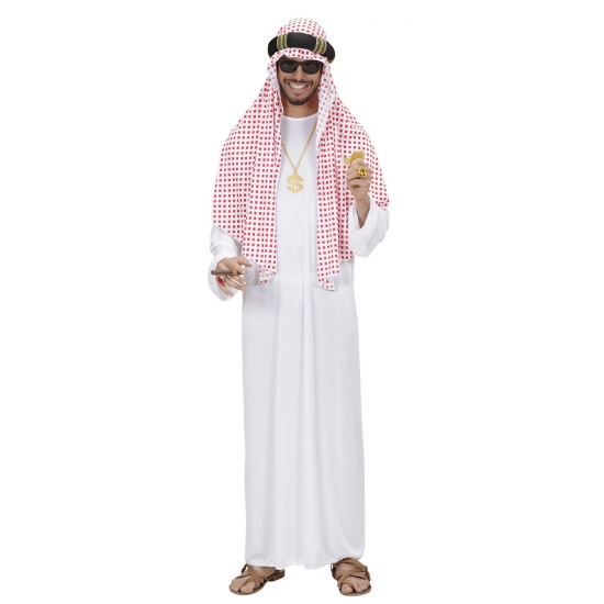 Luxe Arabische sjeik kostuum voor heren