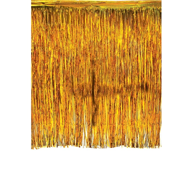 Luxe goud deurgordijn 245 x 300 cm
