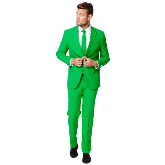 Luxe heren kostuum groen