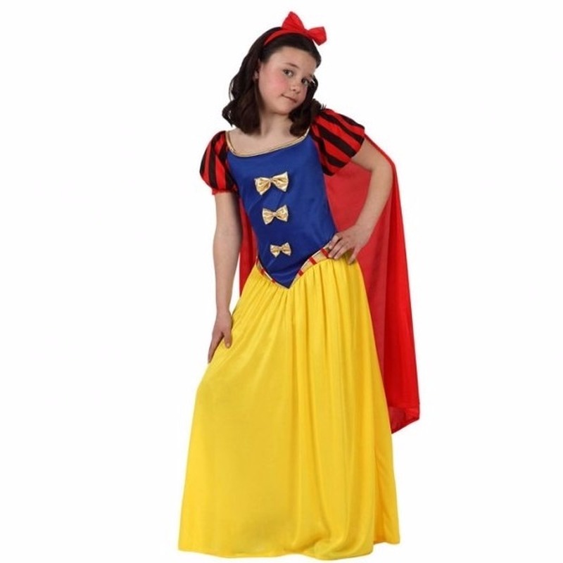 Luxe sprookjesprinses kostuum met cape