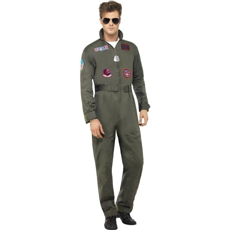 Luxe straaljager Top Gun piloten jumpsuit voor heren