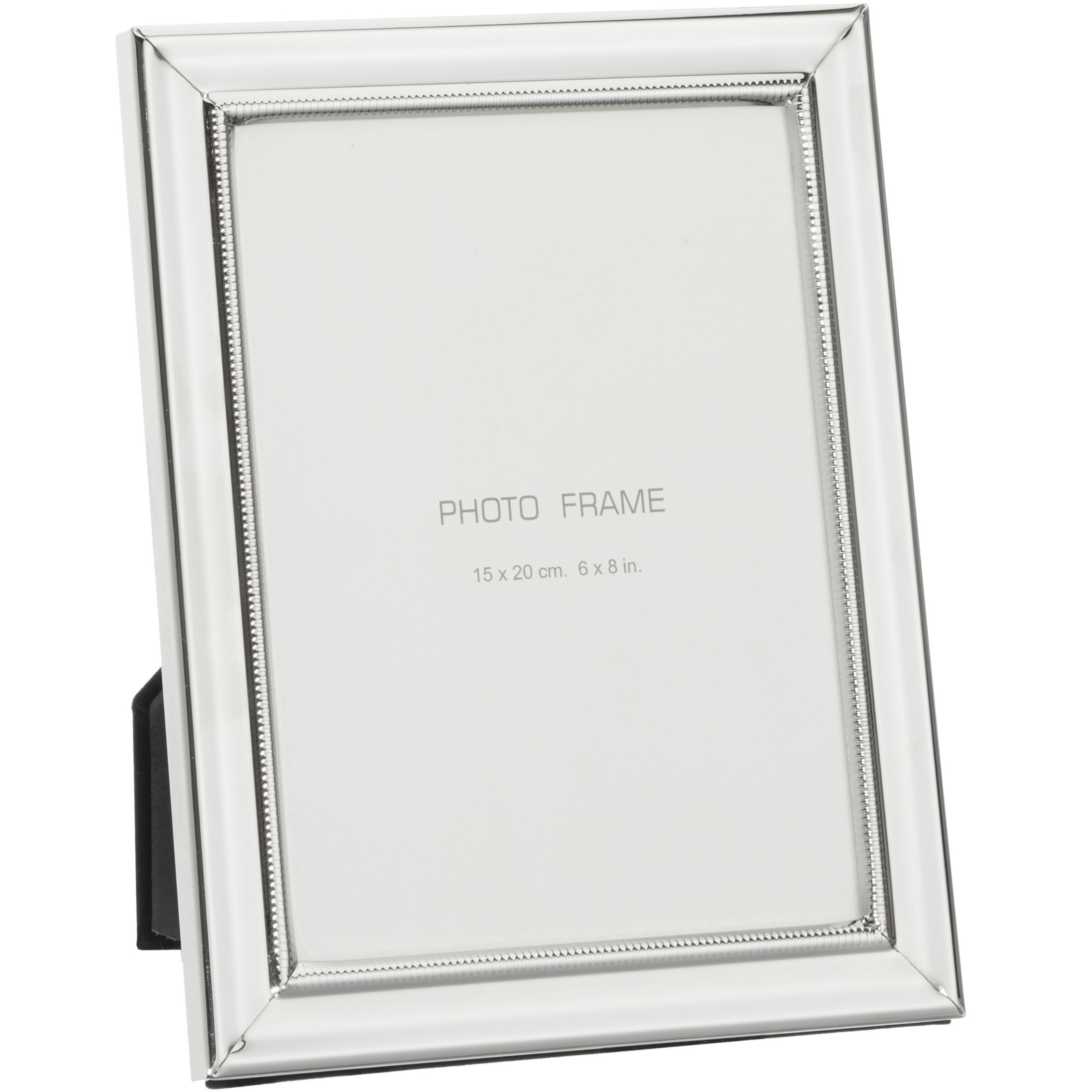 Luxe zilveren fotolijstje-fotoframe 19 x 24 cm