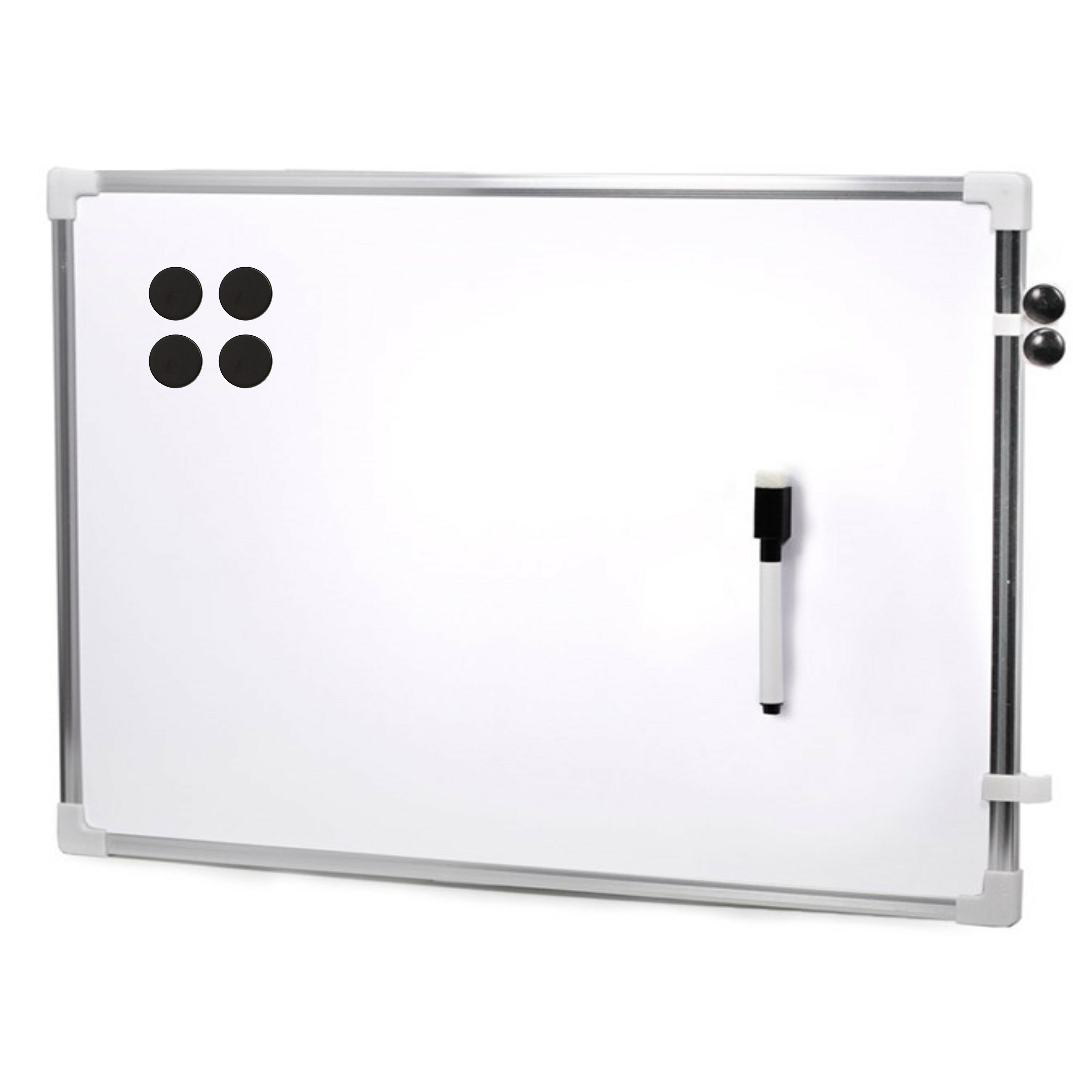Magnetisch whiteboard-memobord met marker-magneten extra sterk 60 x 40 cm