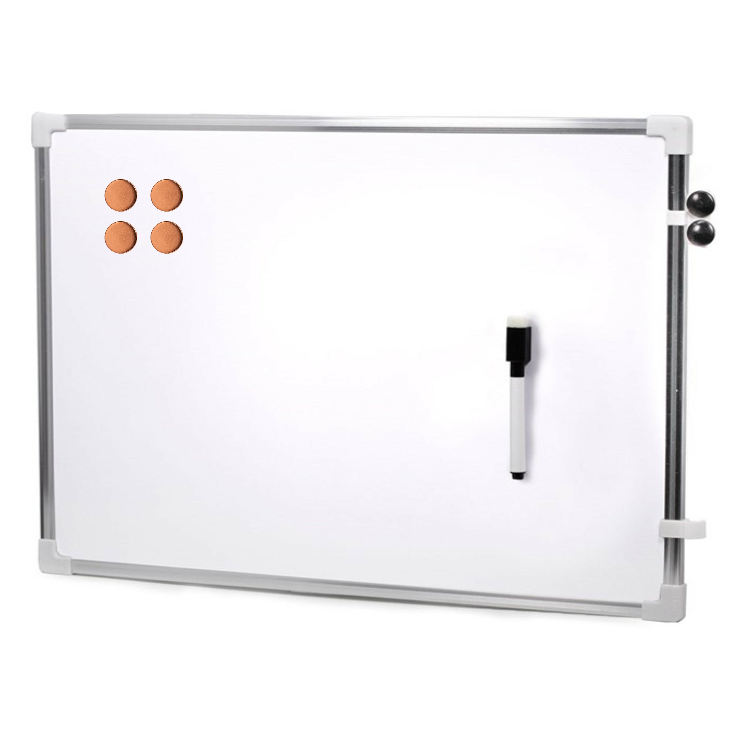 Magnetisch whiteboard-memobord met marker-magneten extra sterk 60 x 40 cm