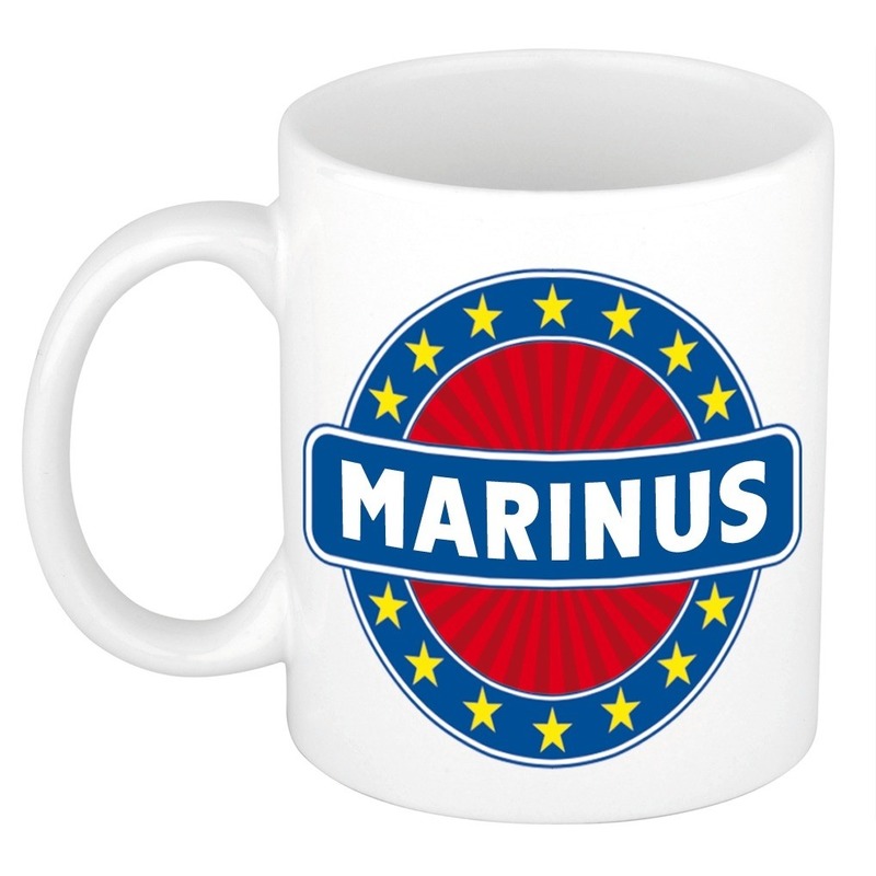 Marinus naam koffie mok-beker 300 ml