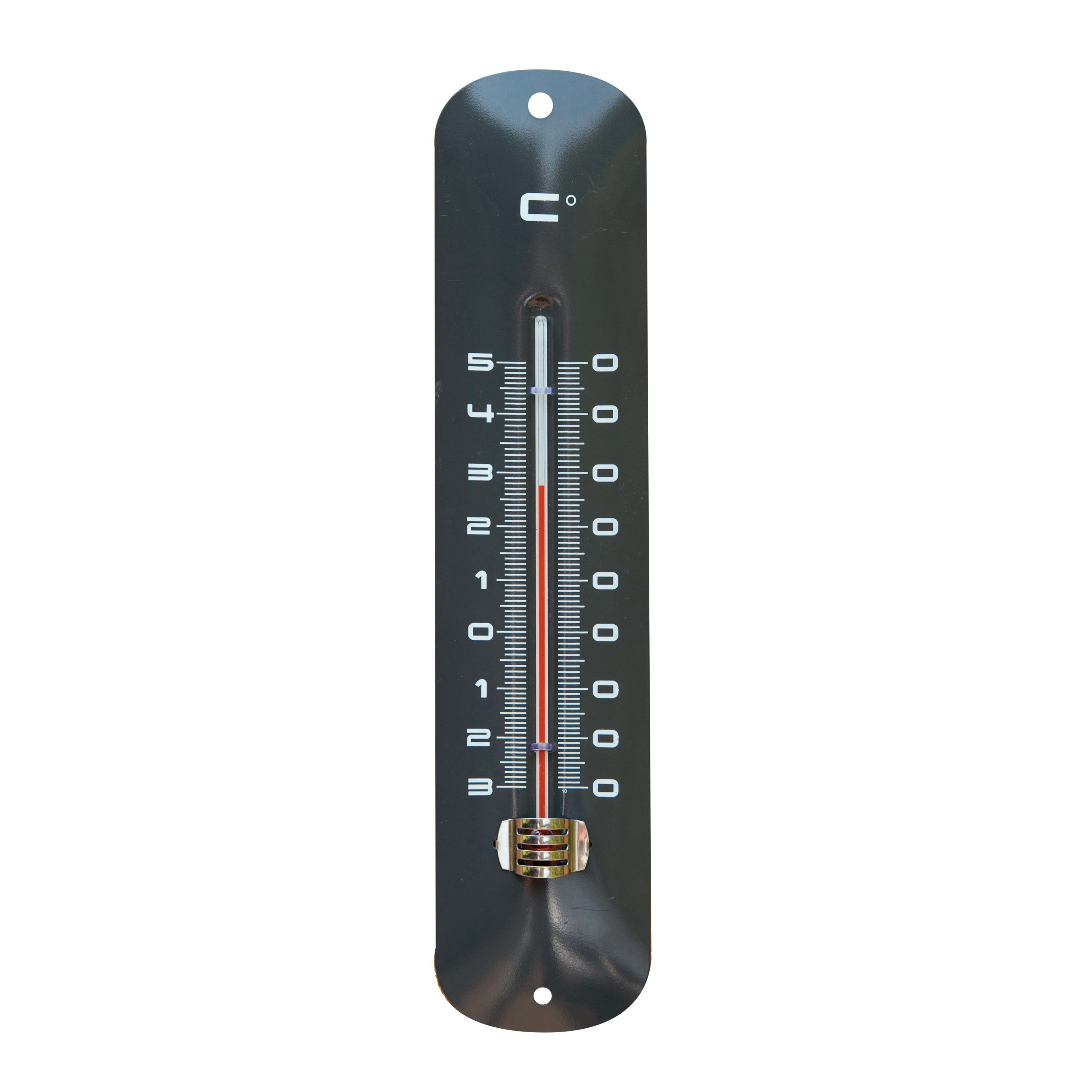 Metalen thermometer voor binnen en buiten 30 cm