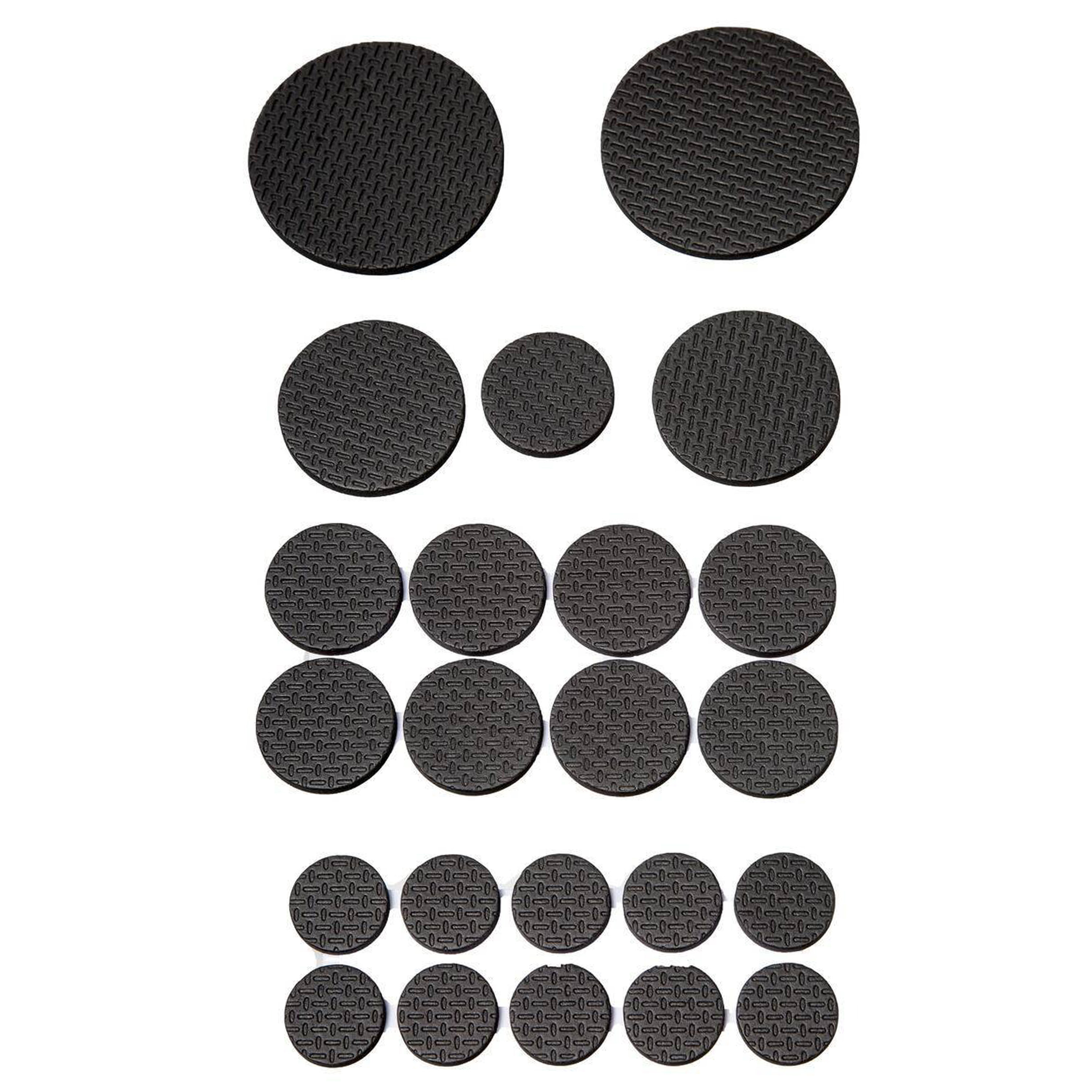 Meubel-vloerbeschermers 50-delig zwart zelfklevend EVA schuim meubelviltjes