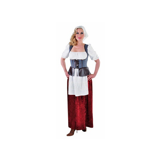Middeleeuwse boerin kostuum voor dames