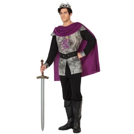 Middeleeuwse ridder/koning verkleed kostuum voor heren