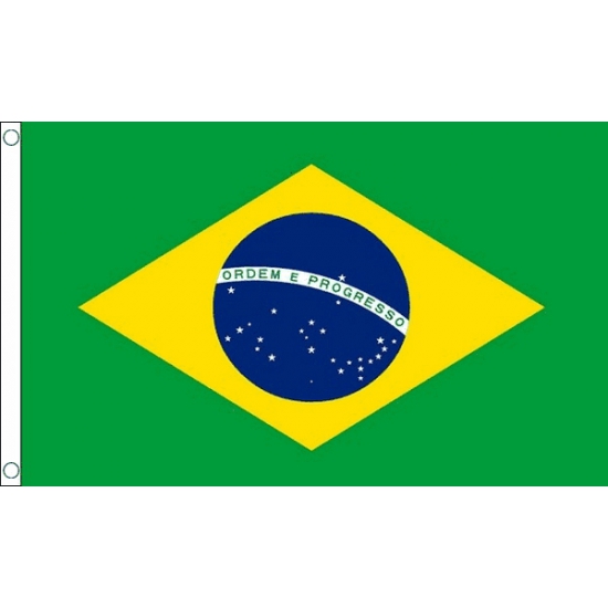 Mini vlag Brazilie 60 x 90 cm