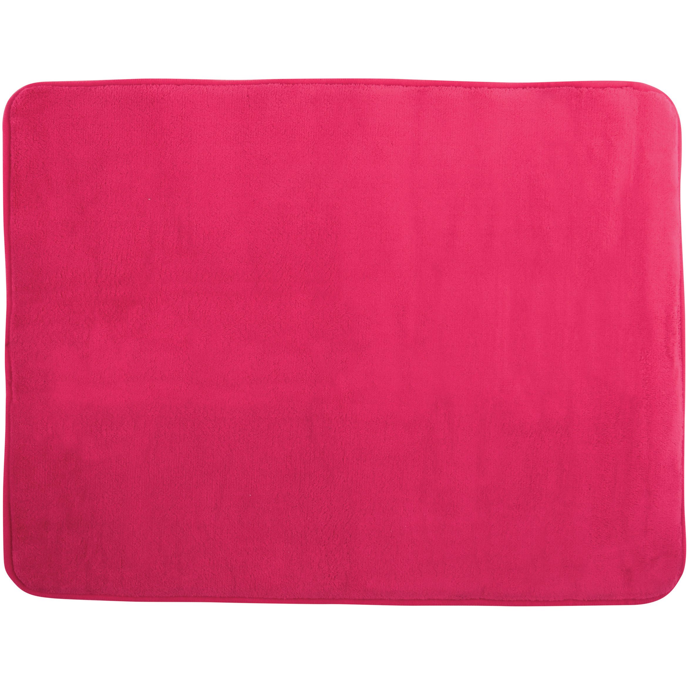 MSV Badkamerkleedje-badmat voor op de vloer fuchsia roze 50 x 70 cm