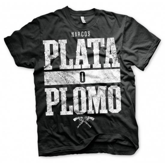 Narcos Plata O Plomo t-shirt heren