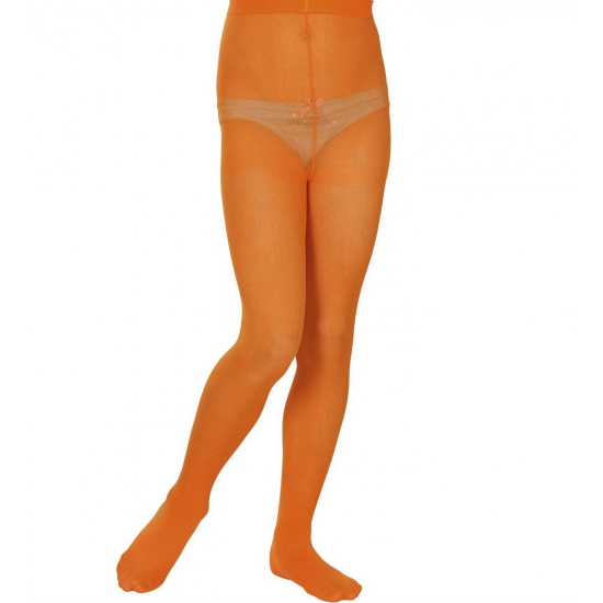 Oranje panty voor kinderen