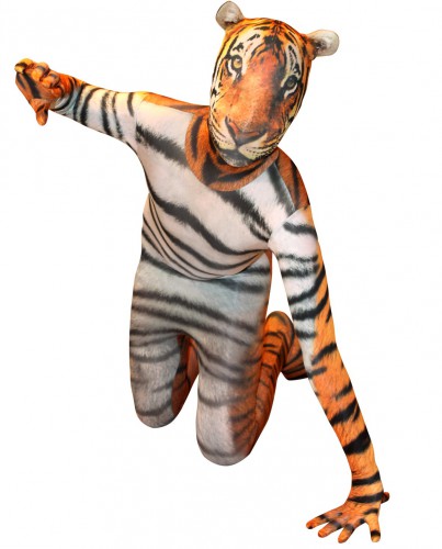 Originele morphsuit tijger voor kinderen