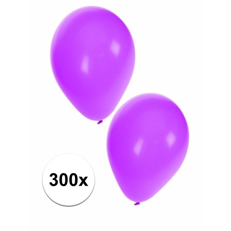 Paarse ballonnen 300 stuks -