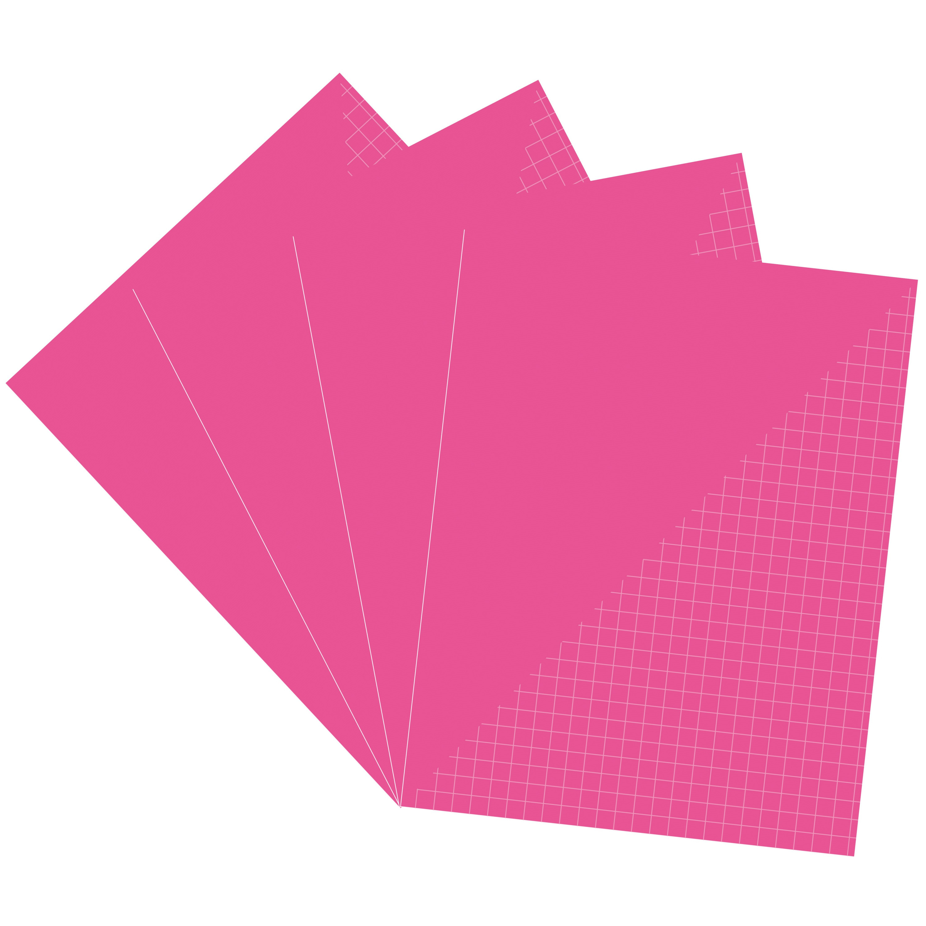 Pakket van 24x stuks schoolschriften A5 ruitjes/wiskunde roze -