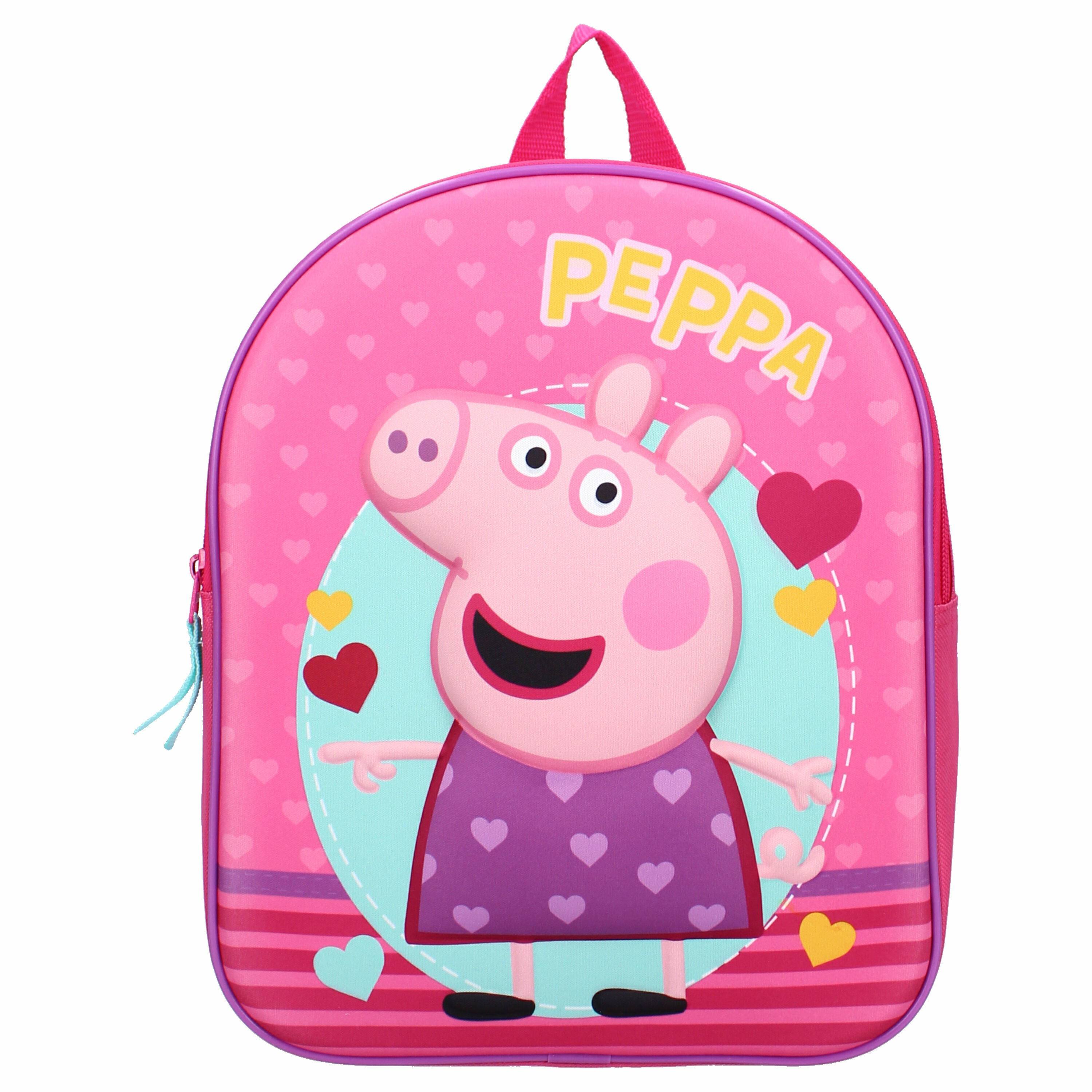 Peppa Pig school rugtas/rugzak voor peuters/kleuters/kinderen 32 cm -