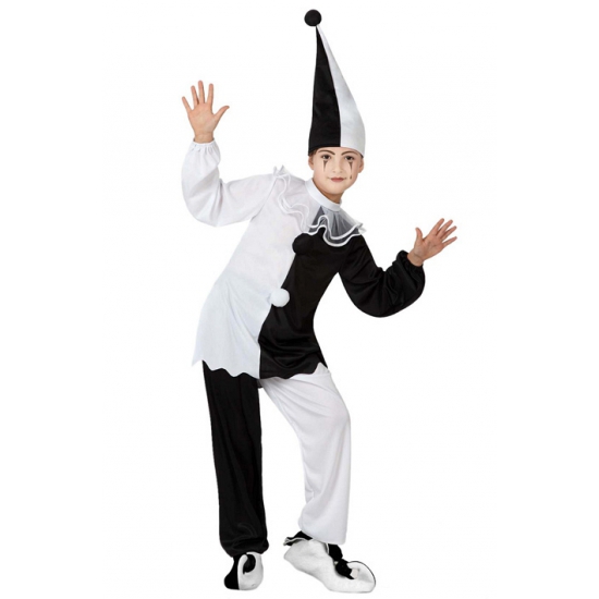 Pierrot clown kostuum voor kinderen
