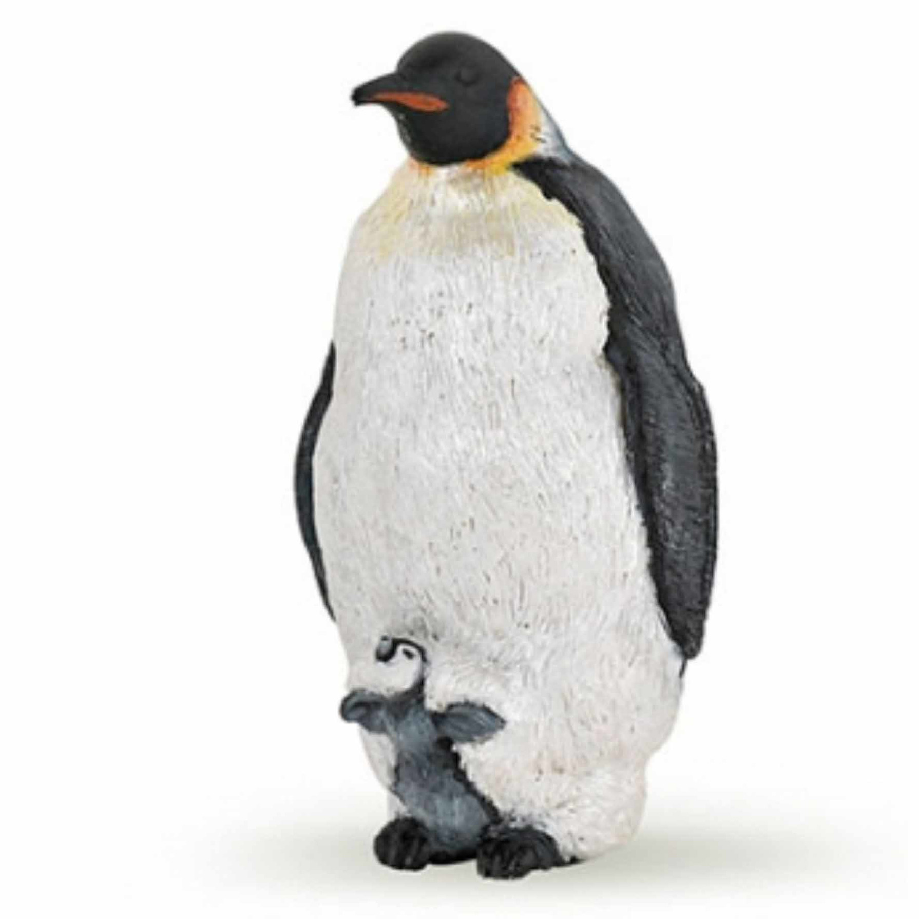 Plastic speelgoed figuur keizer pinguin 4 cm -
