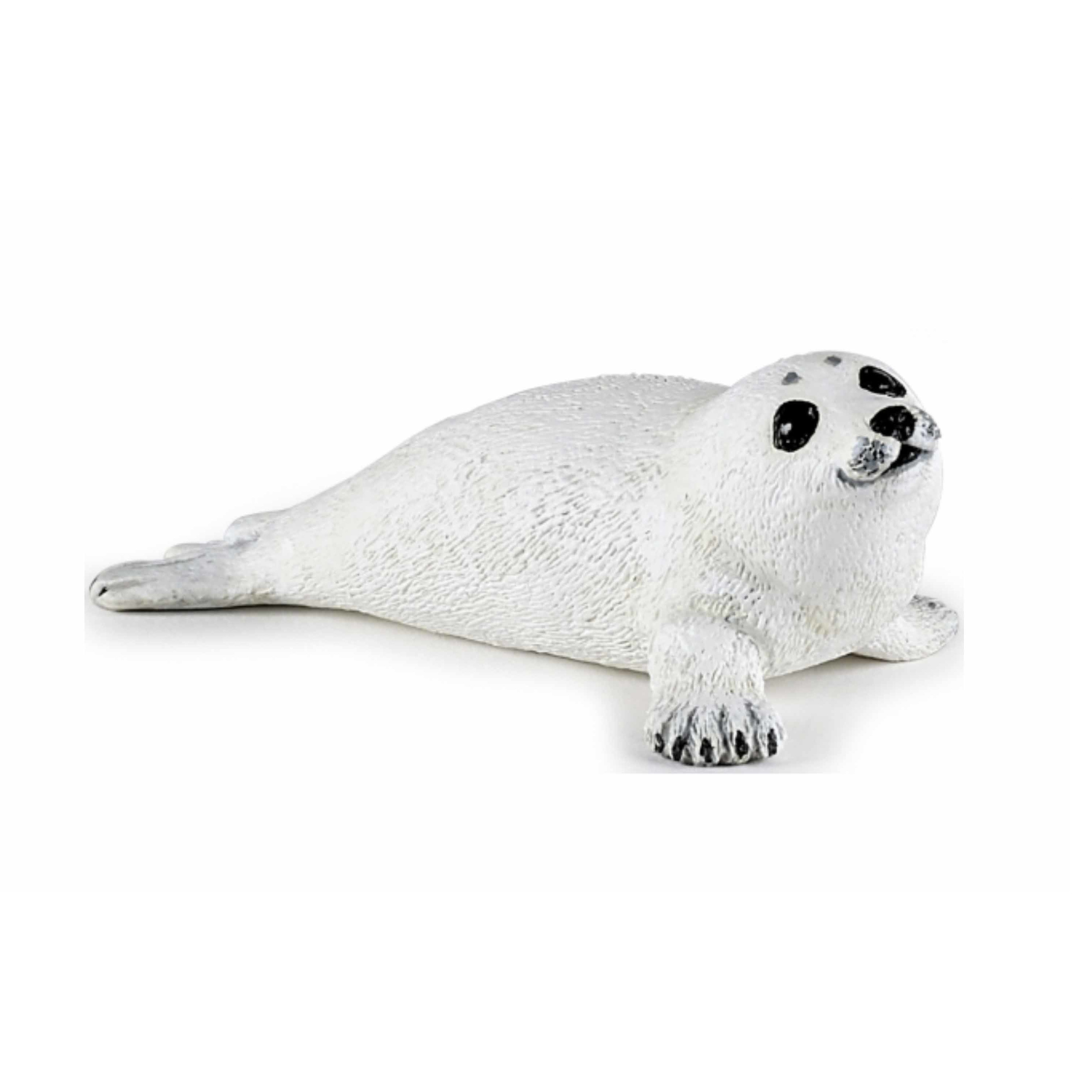 Plastic speelgoed figuur liggende zeehond pup 8 cm
