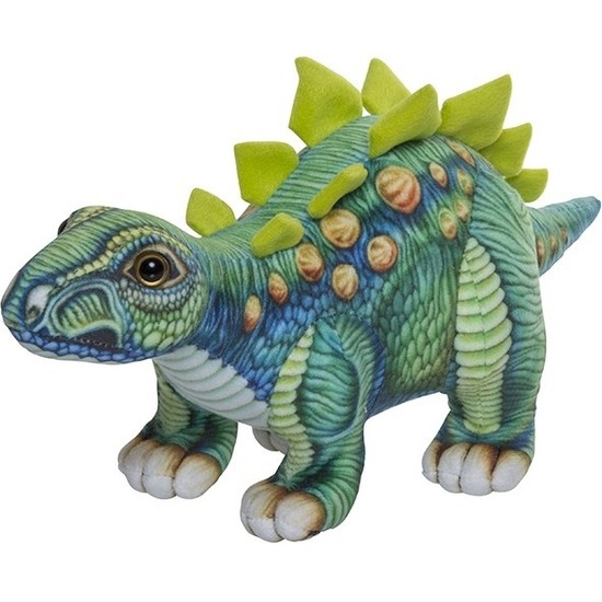 Pluche gekleurde Stegosaurus dinosaurus knuffel 30 cm speelgoed