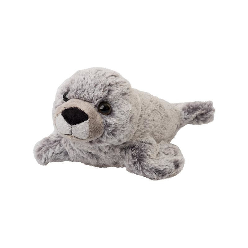 Nature Planet Pluche grijze zeehond knuffel - dier van 22 cm -