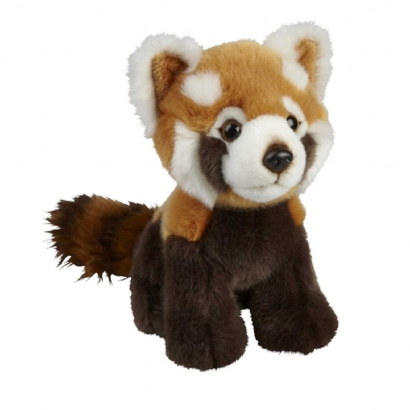 Ravensden Pluche rode panda/beren knuffel 18 cm speelgoed -