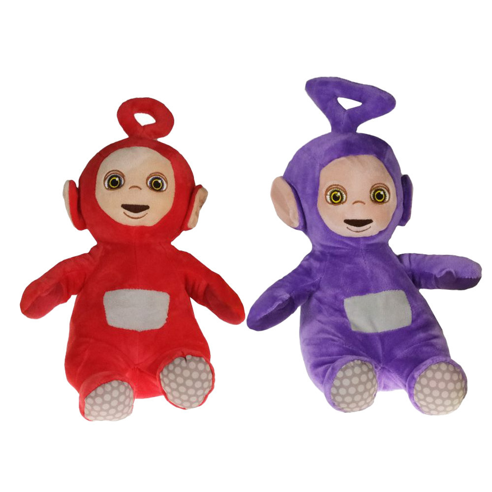 Pluche Teletubbies speelgoed set knuffel Po en Tinky Winky 30 cm