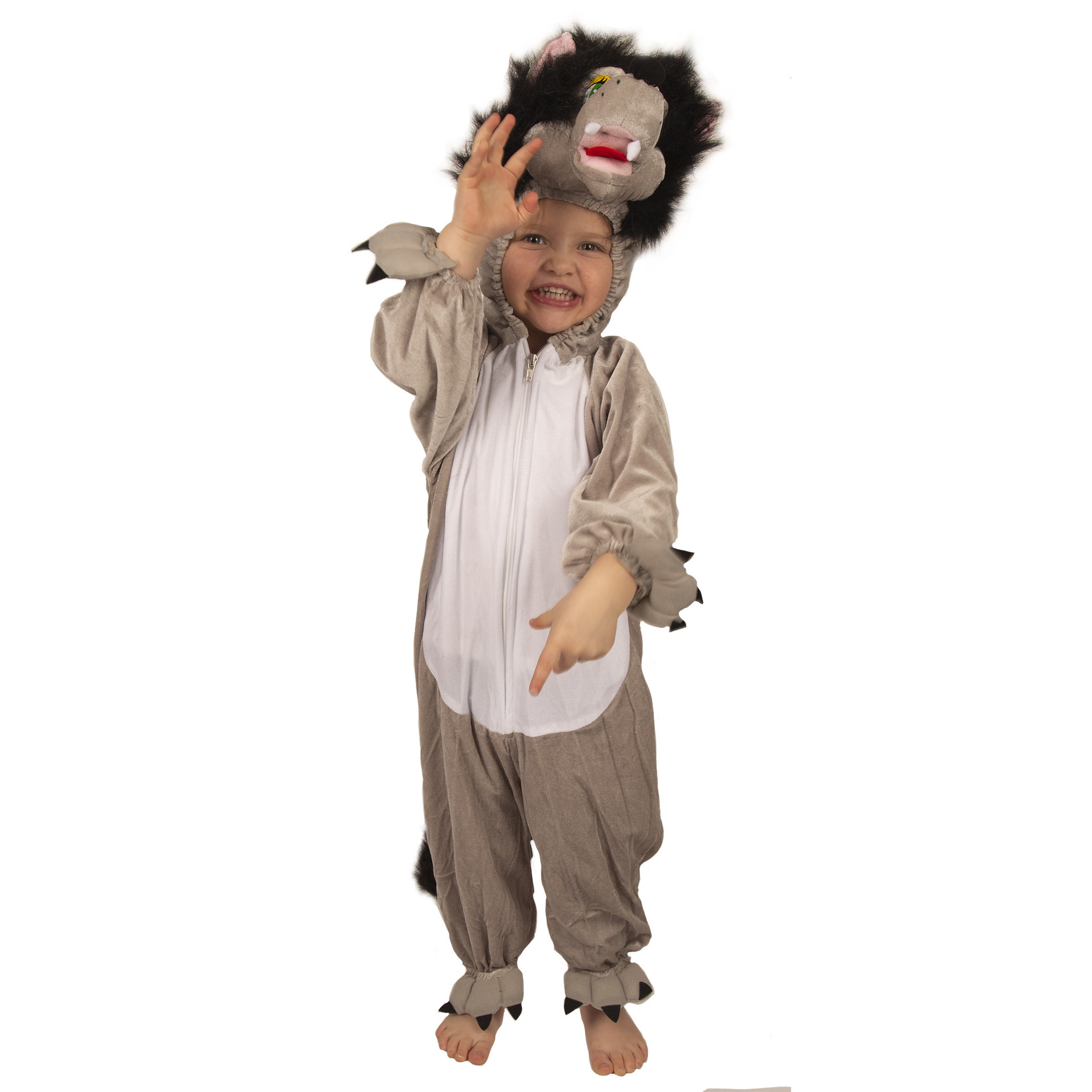Pluche wolf kostuum voor kinderen