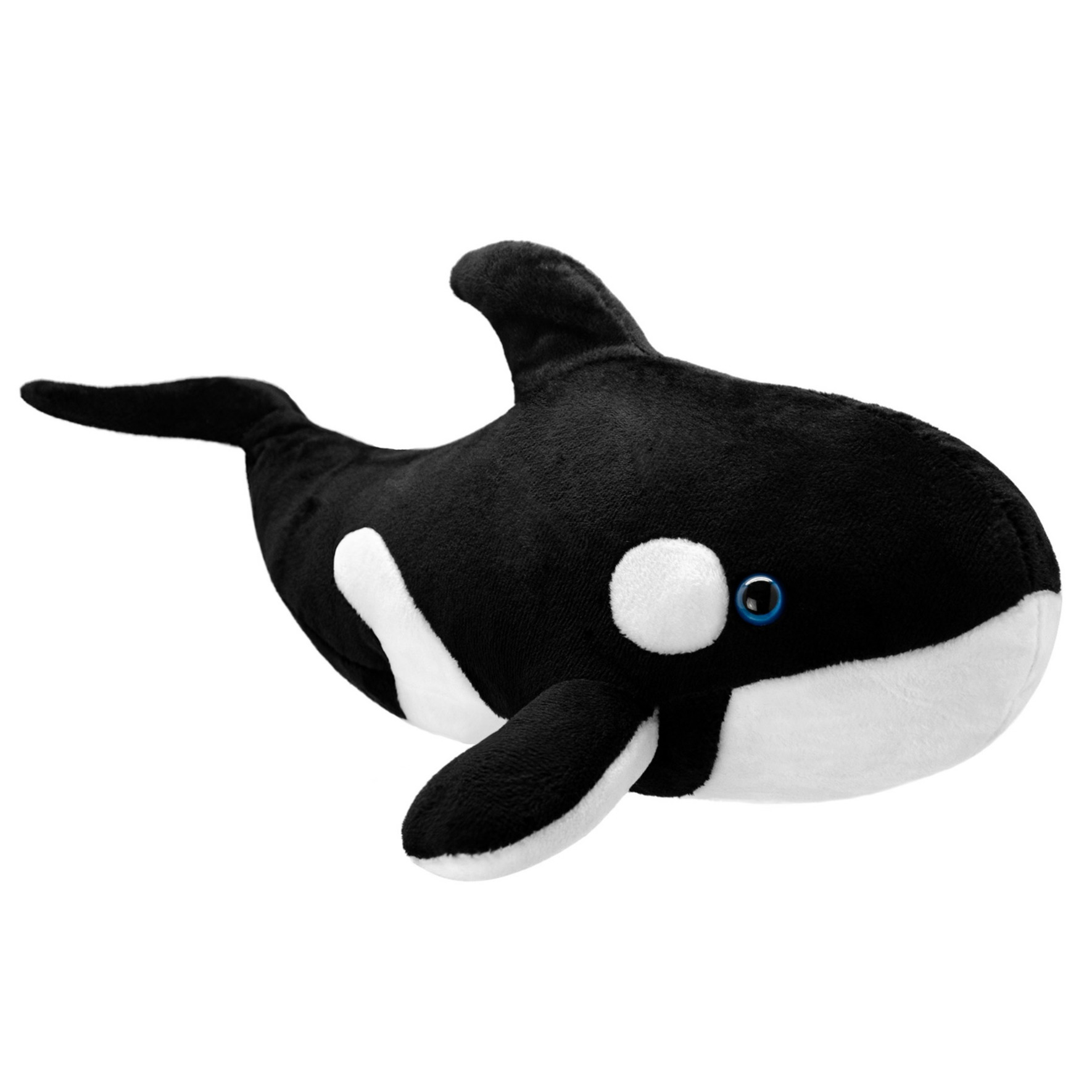 Pluche zwart-witte orka knuffel 38 cm speelgoed