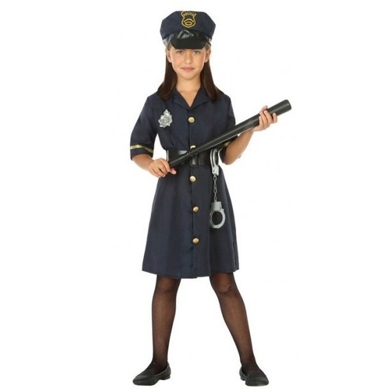 Politie agente verkleed jurk/jurkje voor meisjes