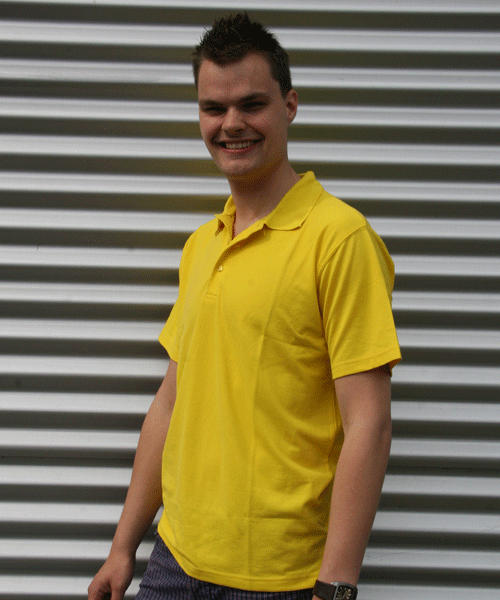Malo Katoen Poloshirt in het Geel voor heren Heren Kleding voor voor T-shirts voor Poloshirts 