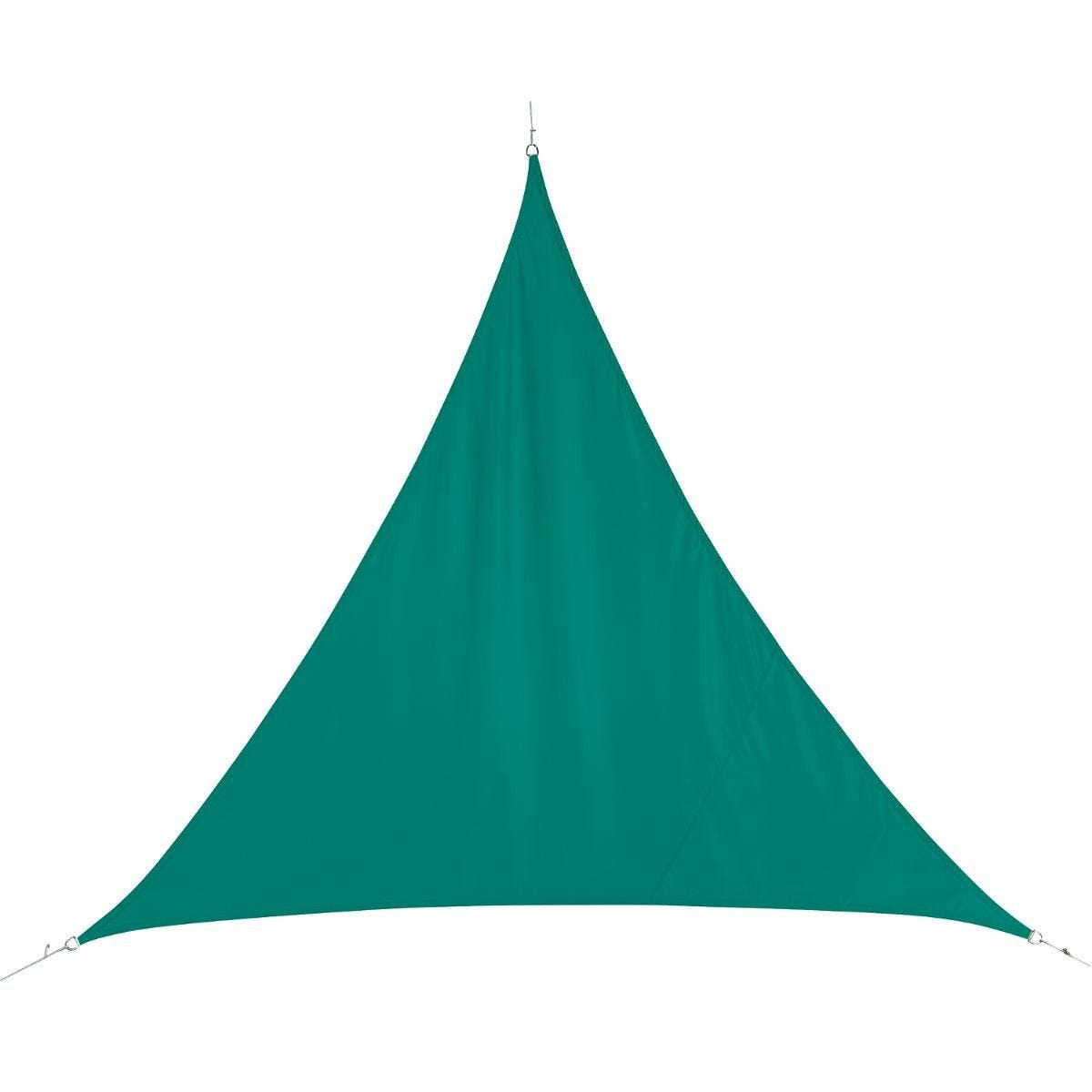 Polyester schaduwdoek-zonnescherm Curacao driehoek mint groen 3 x 3 x 3 meter
