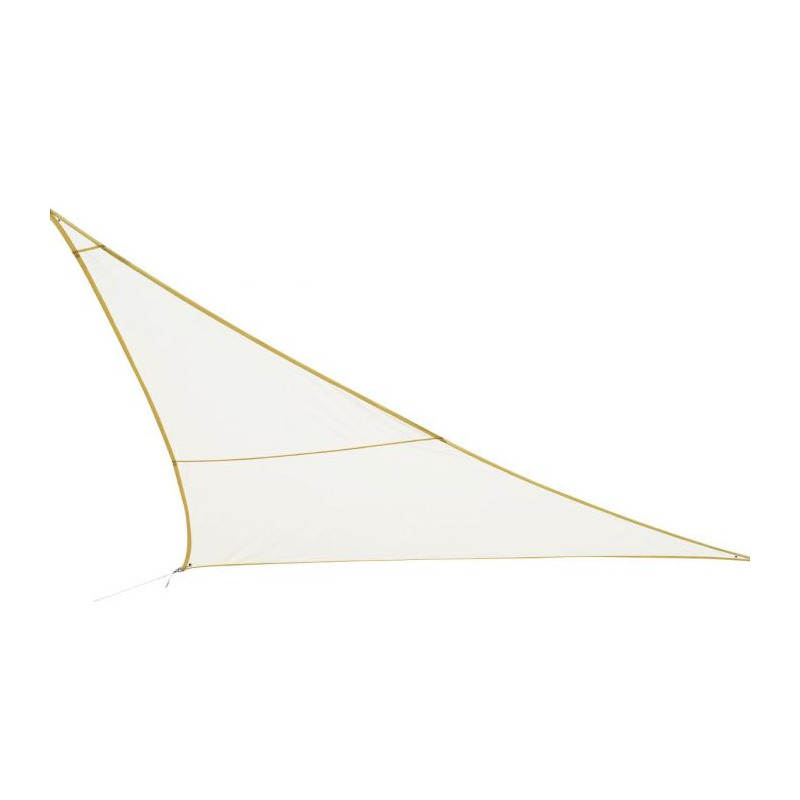 Polyester schaduwdoek-zonnescherm Curacao driehoek wit 3 x 3 x 3 meter