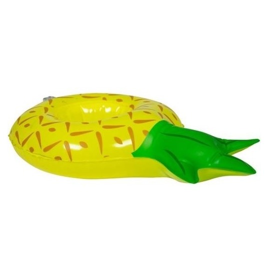 Poppen-knuffel opblaas zwemband ananas 27 cm