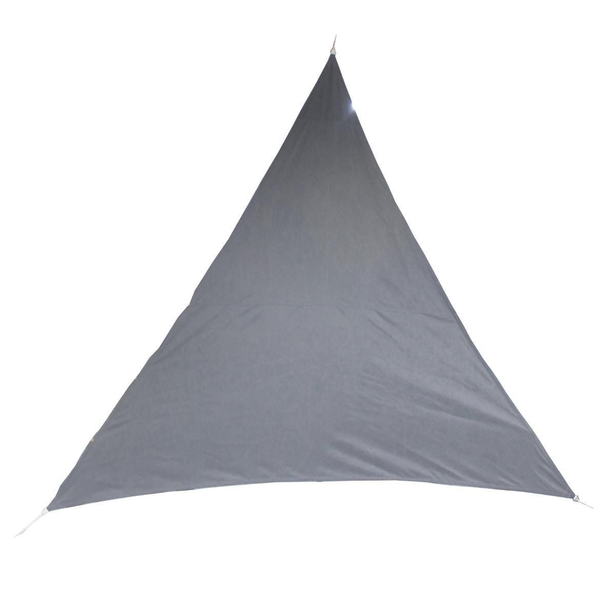 Premium kwaliteit schaduwdoek-zonnescherm Shae driehoek grijs 4 x 4 x 4 meter