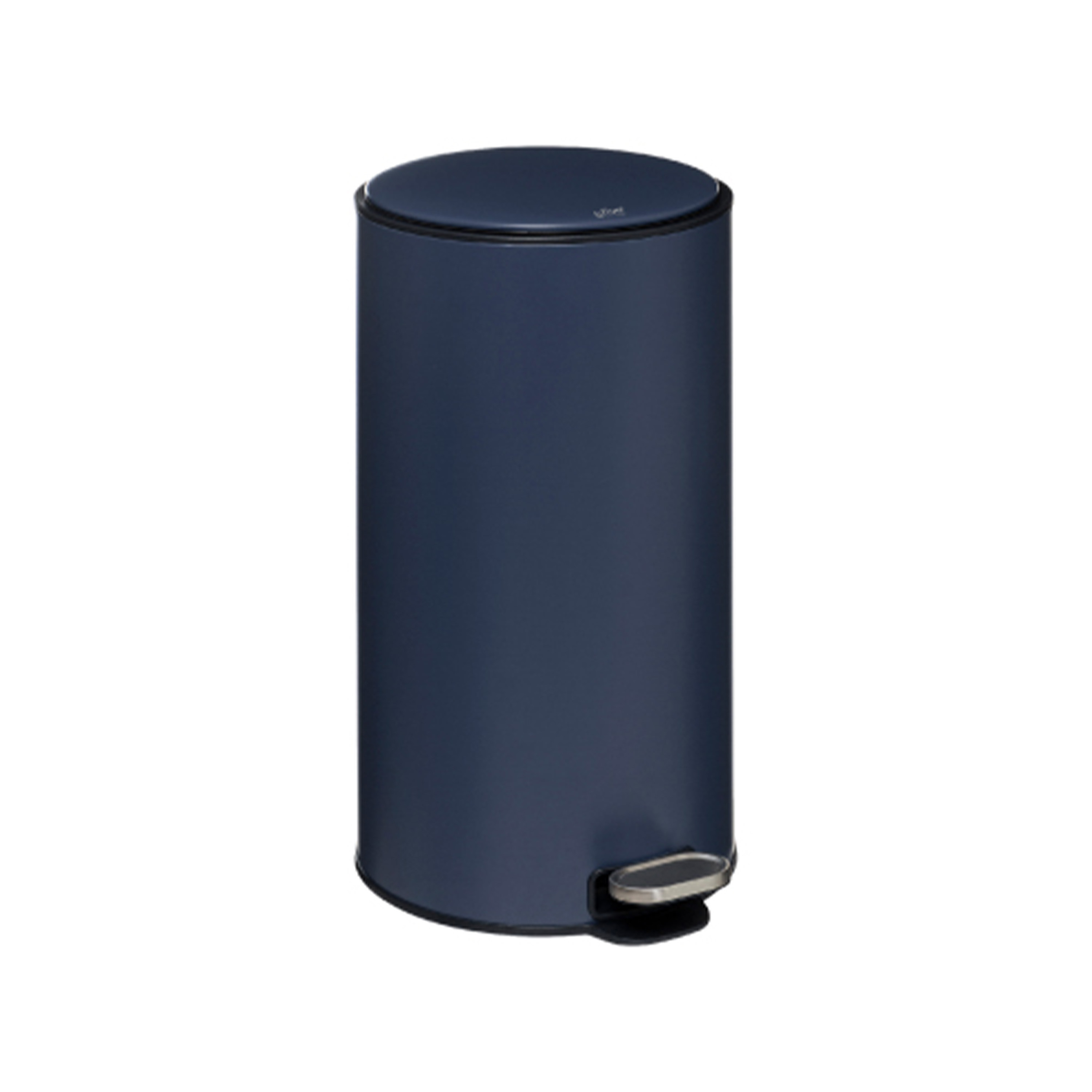 Prullenbak-pedaalemmer donkerblauw metaal 30 liter 39 x 33 x 62 cm keuken