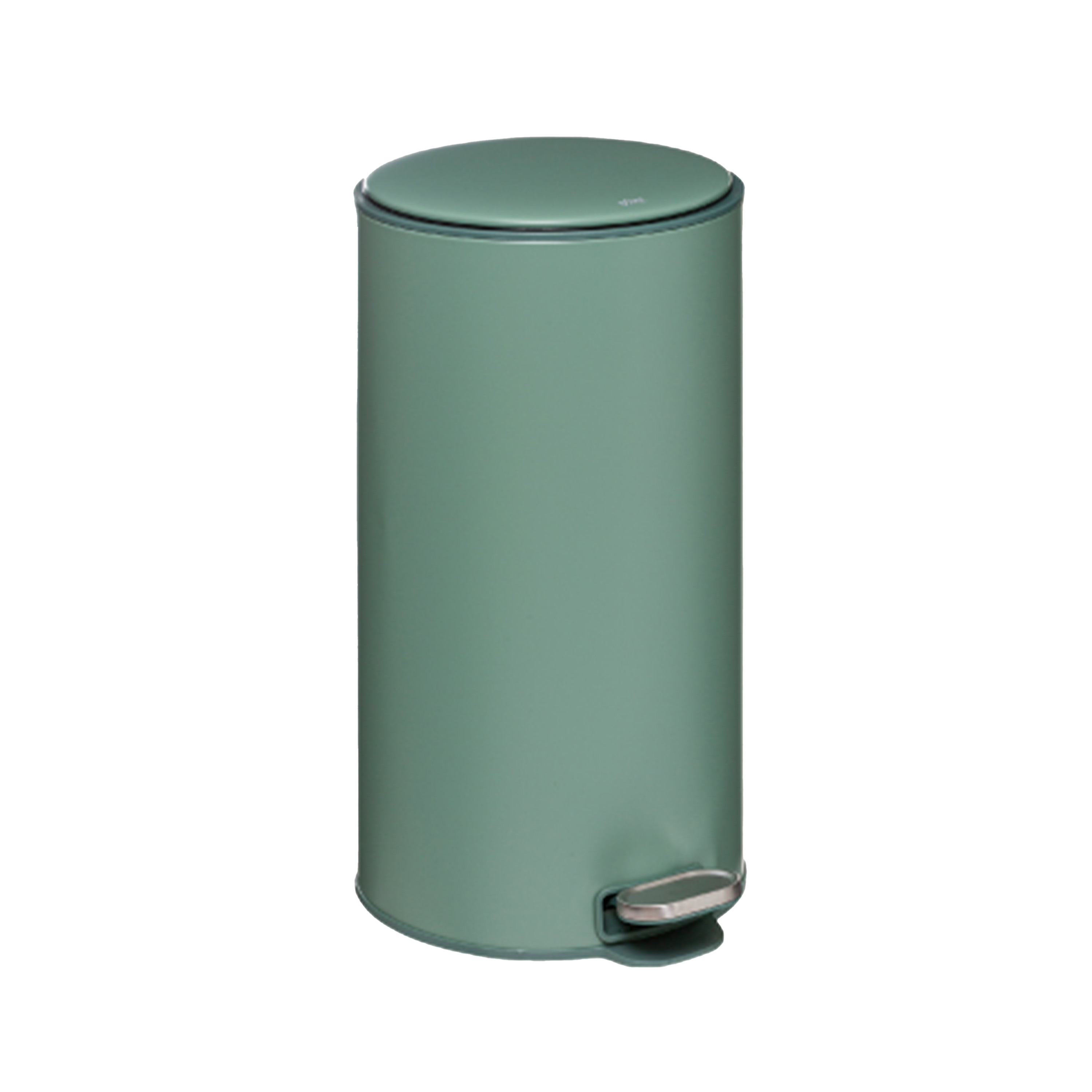 Prullenbak-pedaalemmer groen metaal 30 liter 39 x 33 x 62 cm keuken