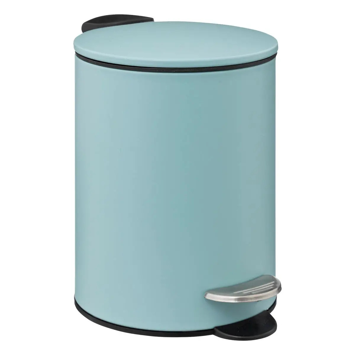 Prullenbak-pedaalemmer metaal ijsblauw 3 liter 16 x 25 cm Badkamer-toilet