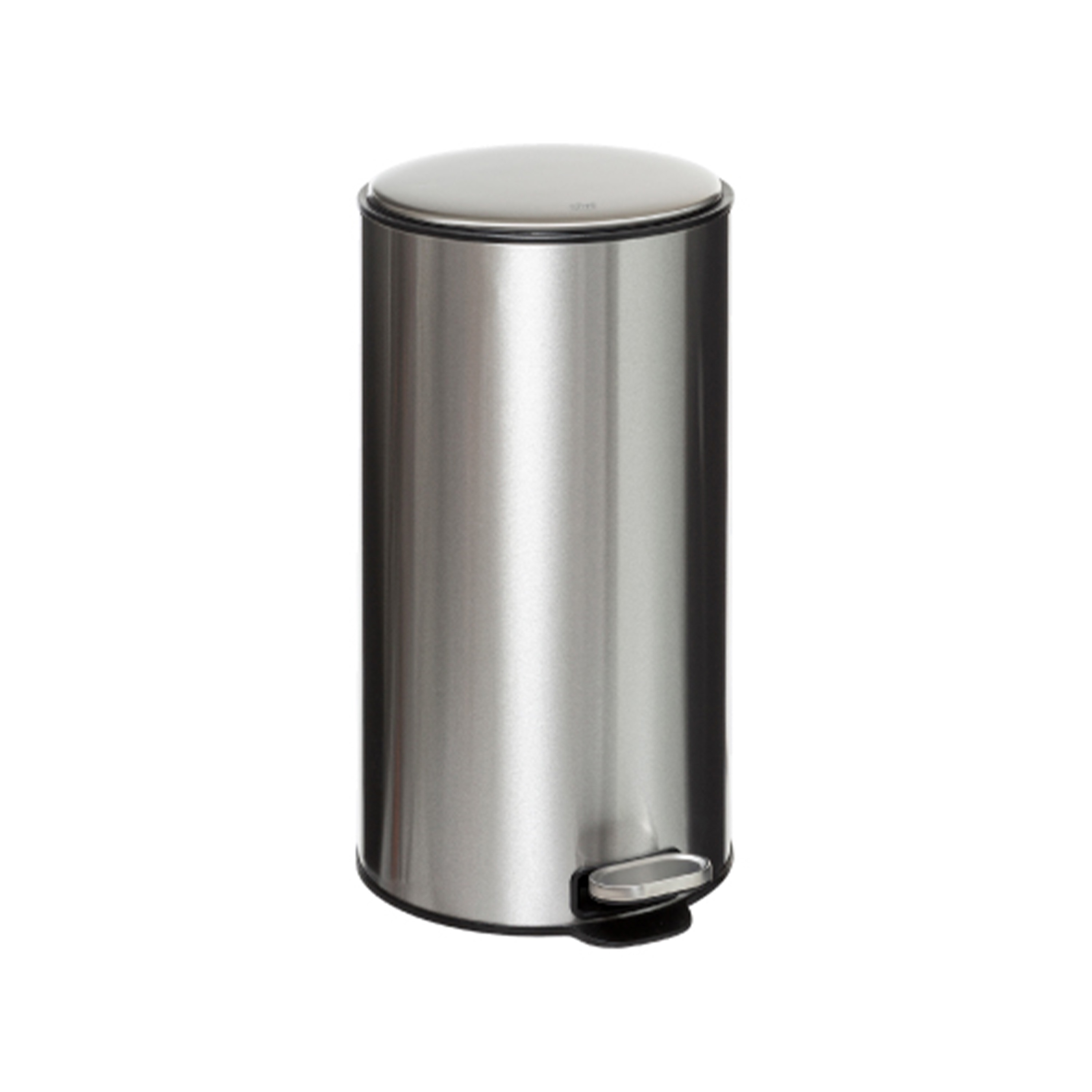 Prullenbak-pedaalemmer zilver metaal 30 liter 39 x 33 x 62 cm keuken