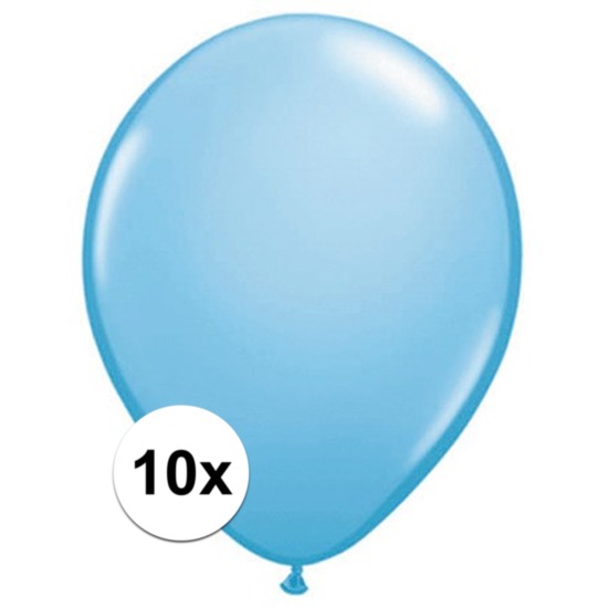 Qualatex ballonnen baby blauw 10 stuks -