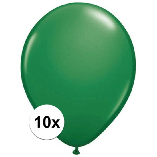 Qualatex ballonnen groen 10 stuks -