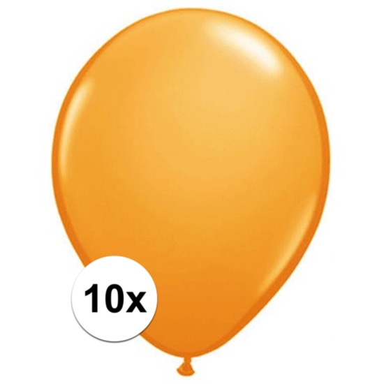 Qualatex ballonnen oranje 10 stuks -