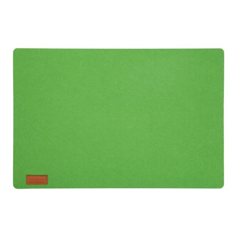 Cepewa Rechthoekige placemat met ronde hoeken polyester groen 30 x 45 cm -
