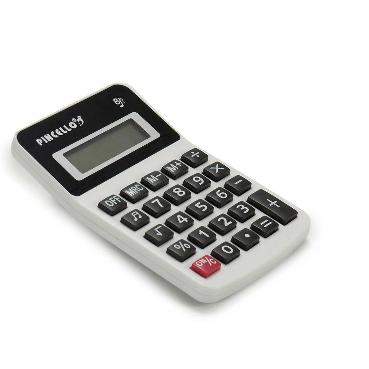 Rekenmachine-calculator wit 7 x 11 cm voor school of kantoor Solar